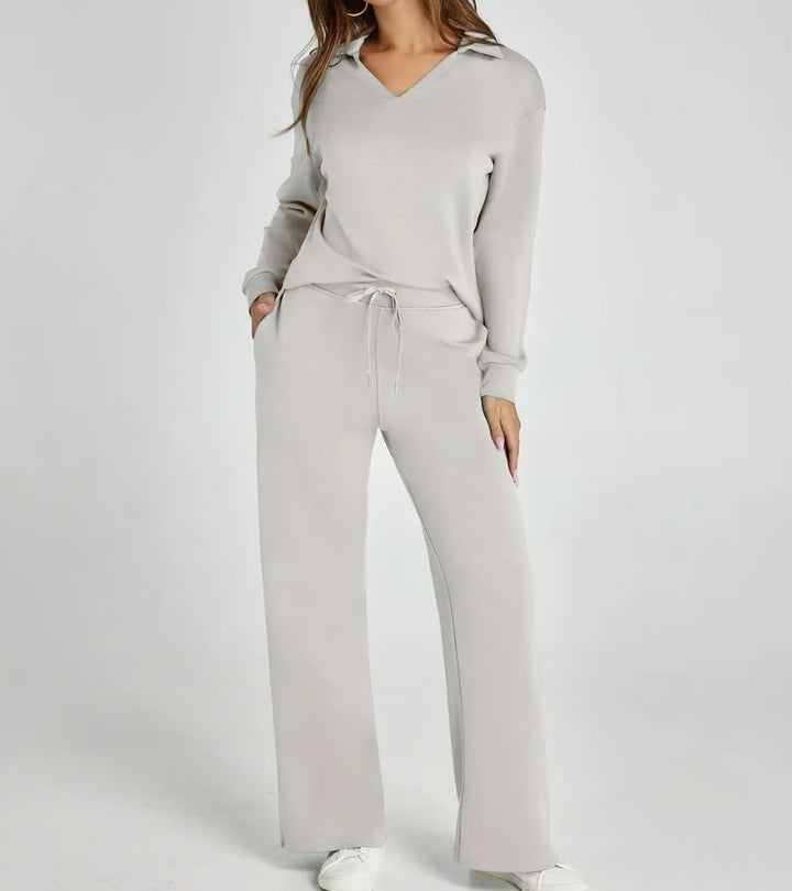Zulema – Tweedelig Set met Uitlopende Broek