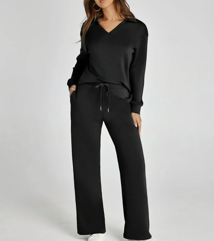 Zulema – Tweedelig Set met Uitlopende Broek