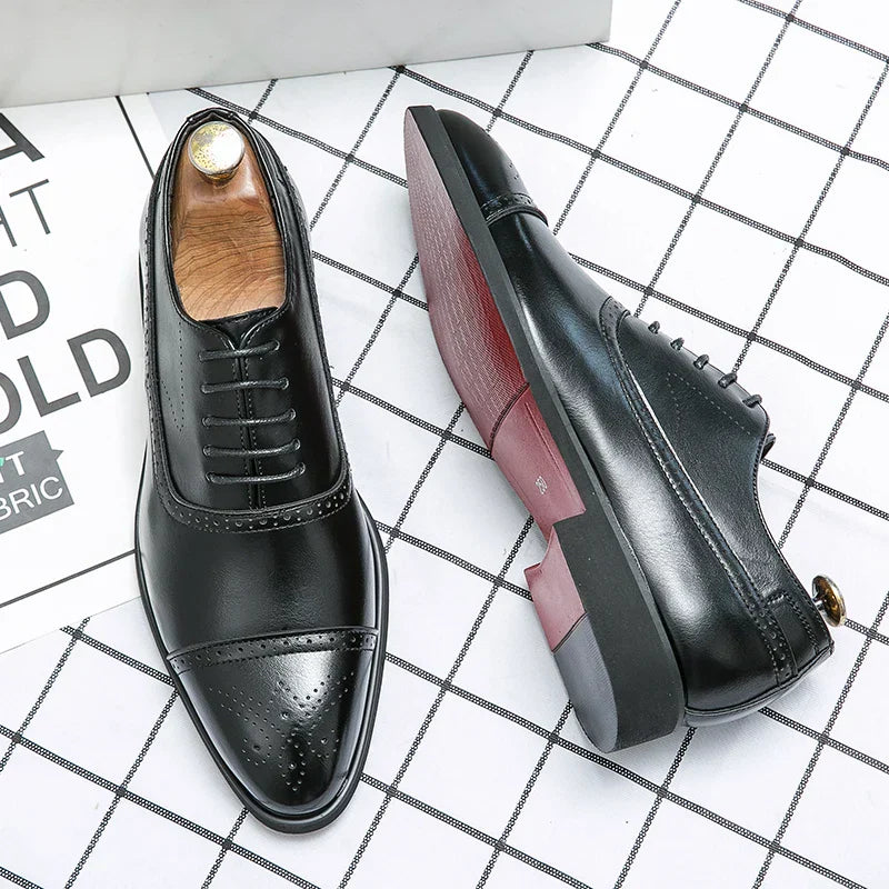 Zydan – Lightweight Leather Lace-Up Shoes