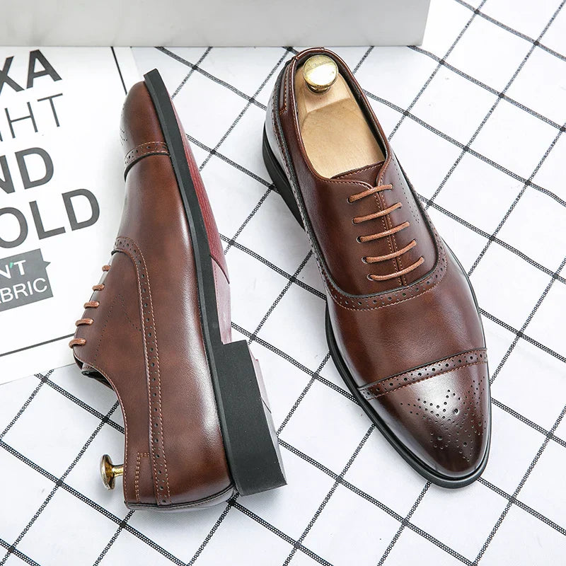 Zydan – Lightweight Leather Lace-Up Shoes