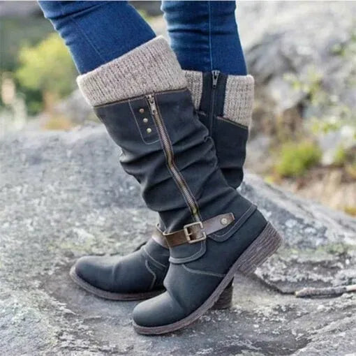 Zymara – Ankle Boots with Side Zipper