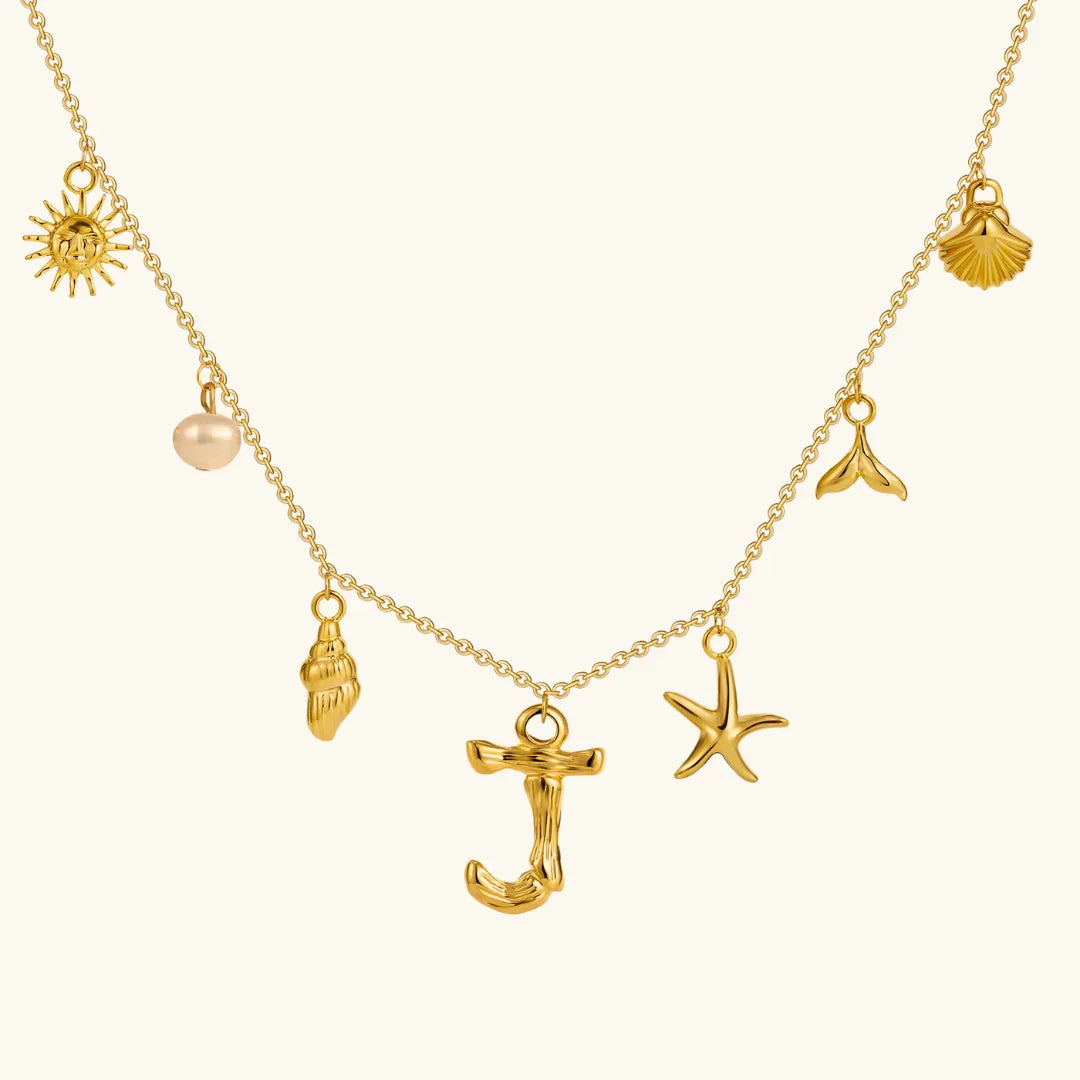 Stridr Edge Ocean Initial Necklace