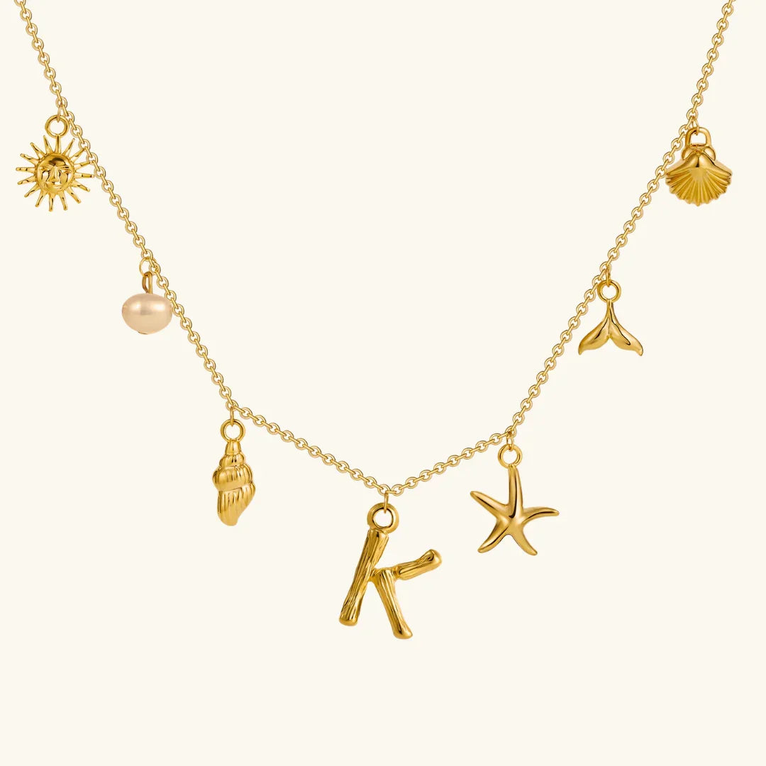 Stridr Edge Ocean Initial Necklace
