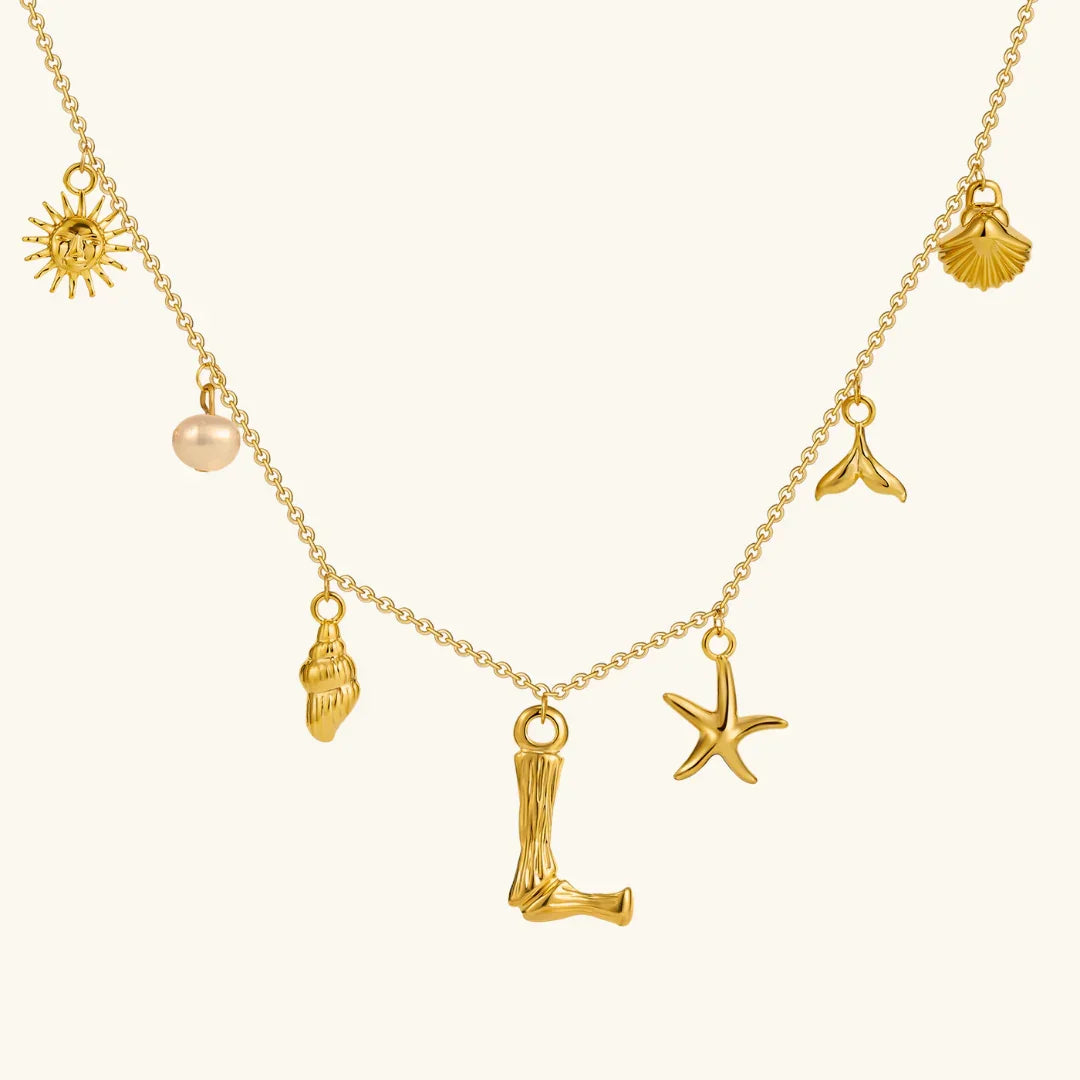 Stridr Edge Ocean Initial Necklace