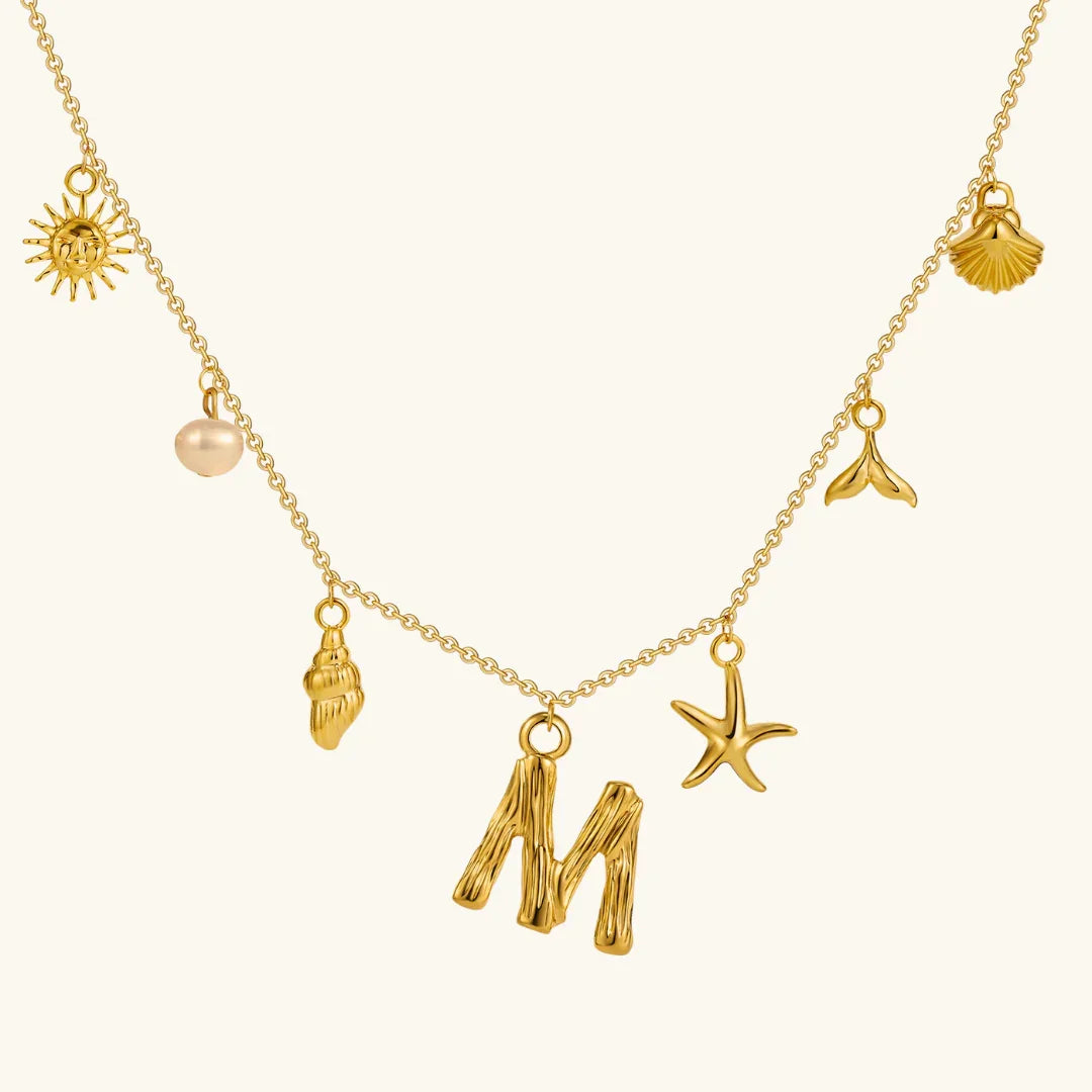 Stridr Edge Ocean Initial Necklace