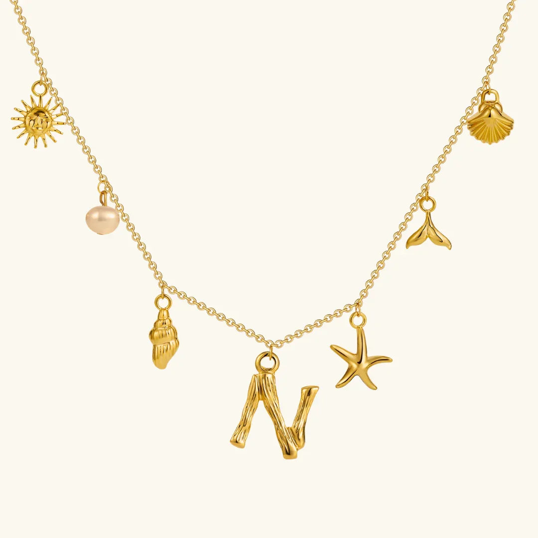 Stridr Edge Ocean Initial Necklace