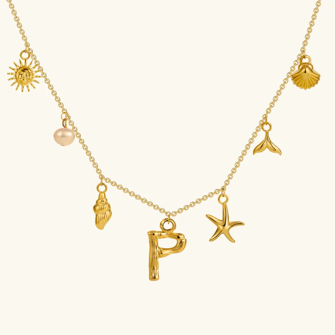 Stridr Edge Ocean Initial Necklace