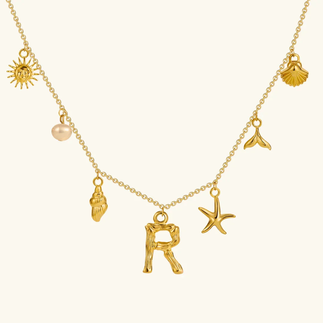Stridr Edge Ocean Initial Necklace