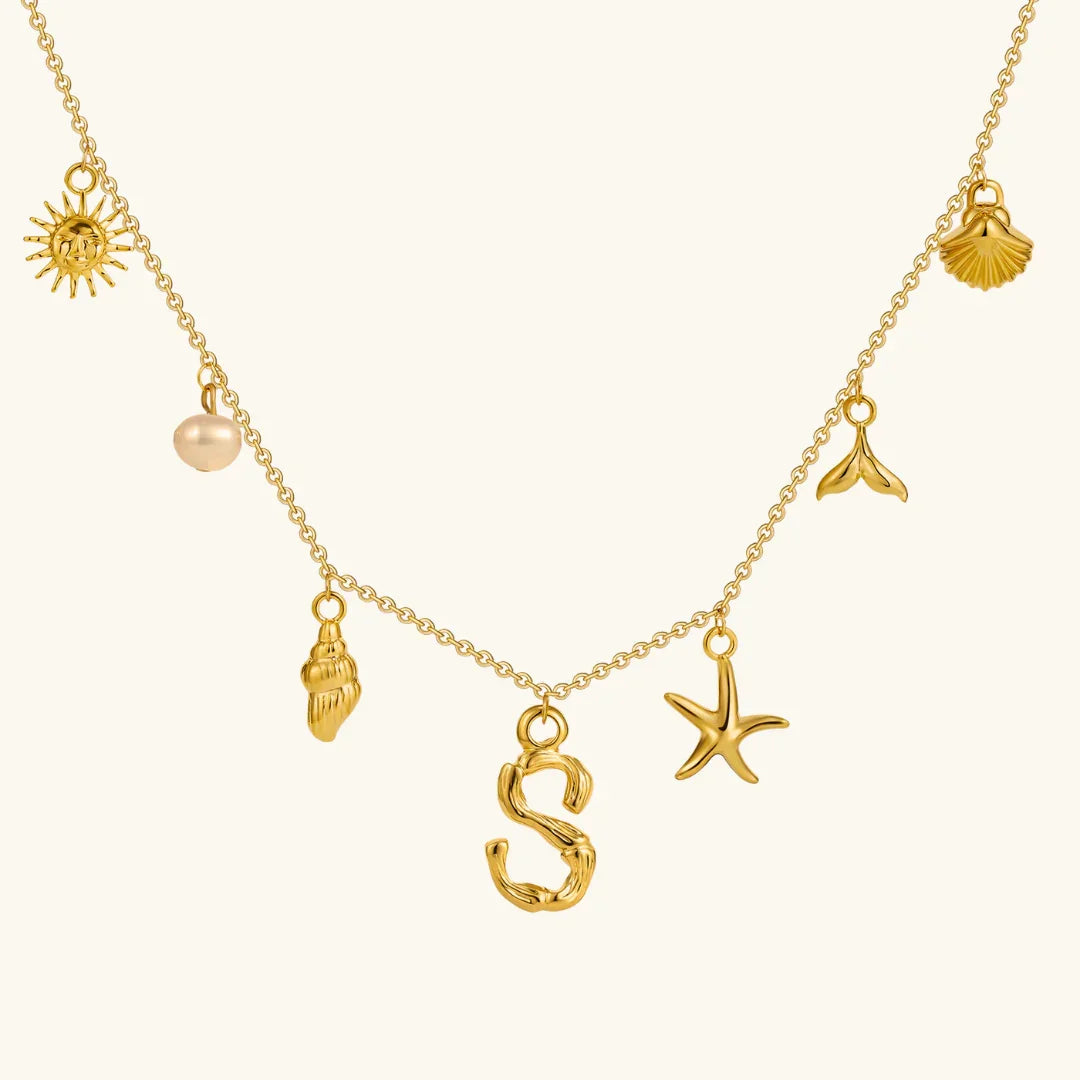 Stridr Edge Ocean Initial Necklace