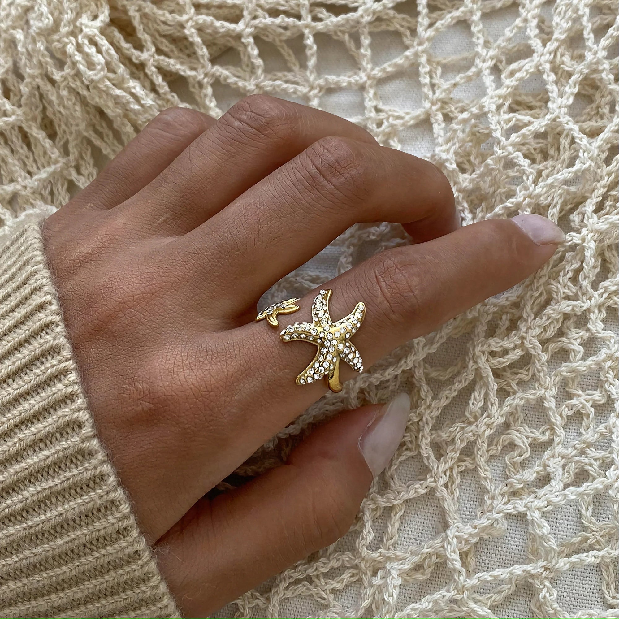 Bague Marina Étoile de Mer en Diamant