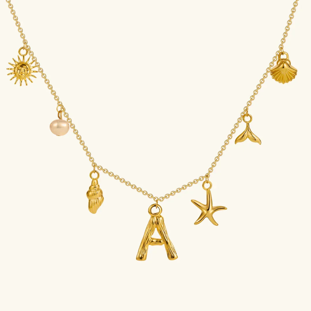 Stridr Edge Ocean Initial Necklace