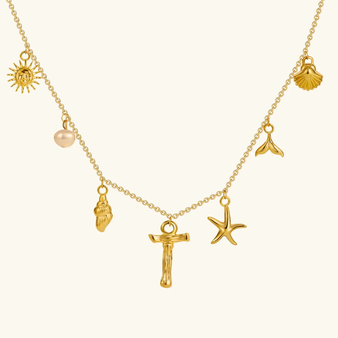 Stridr Edge Ocean Initial Necklace
