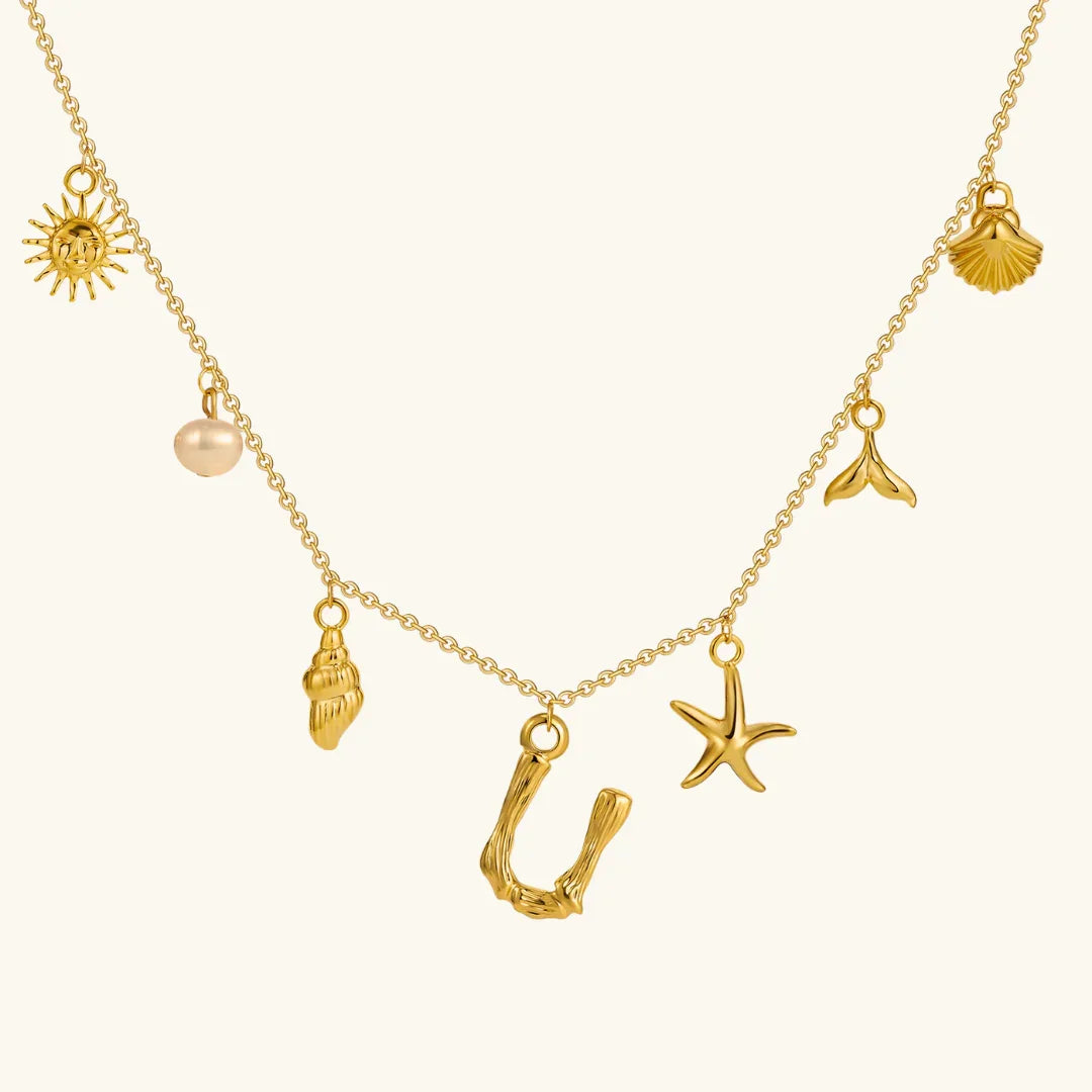 Stridr Edge Ocean Initial Necklace