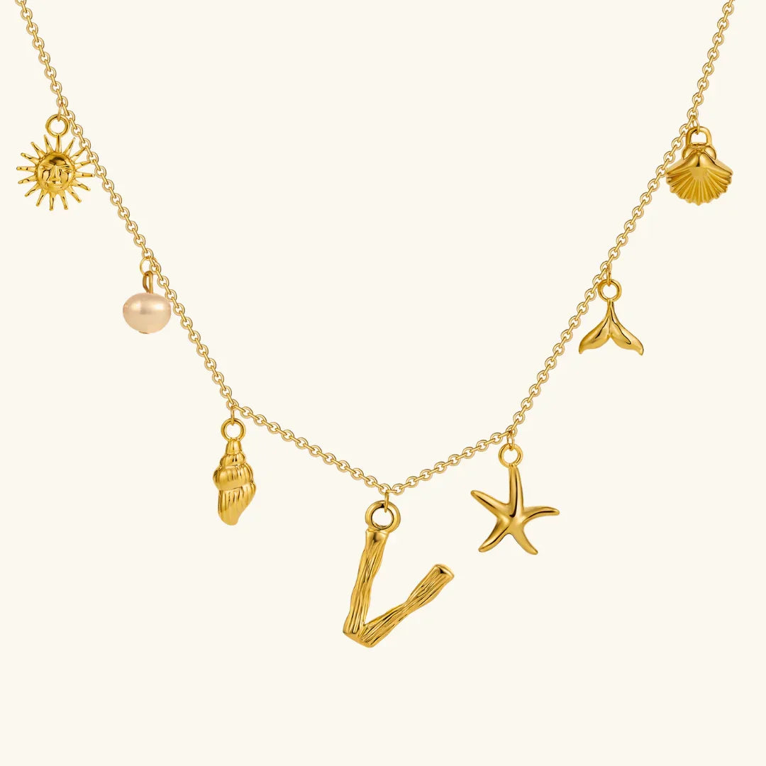 Stridr Edge Ocean Initial Necklace