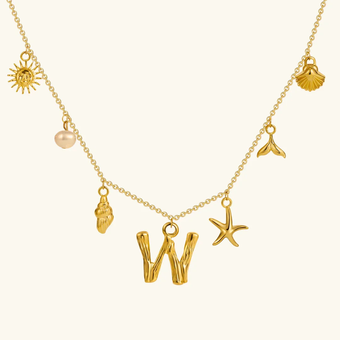 Stridr Edge Ocean Initial Necklace