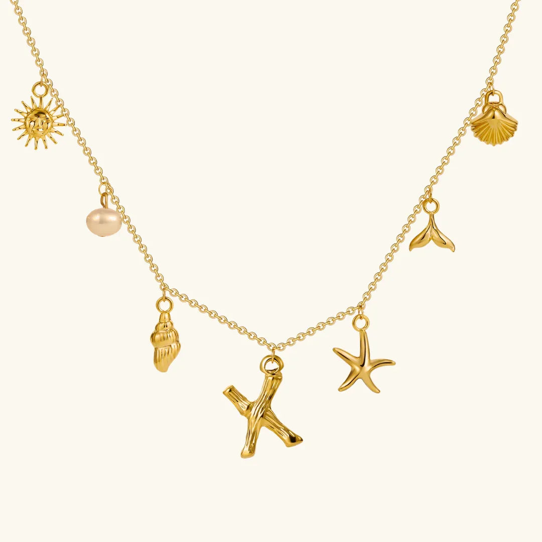 Stridr Edge Ocean Initial Necklace