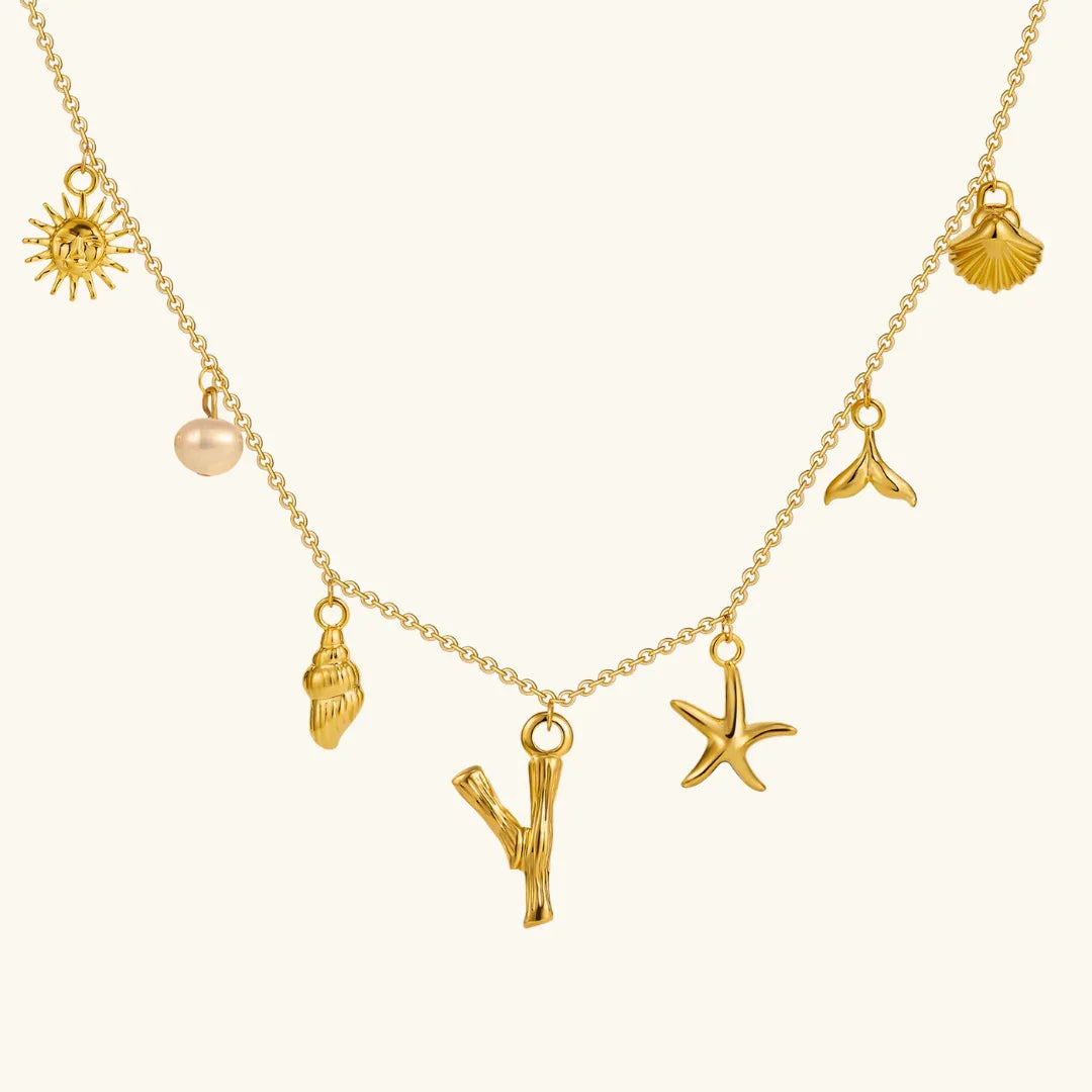 Stridr Edge Ocean Initial Necklace