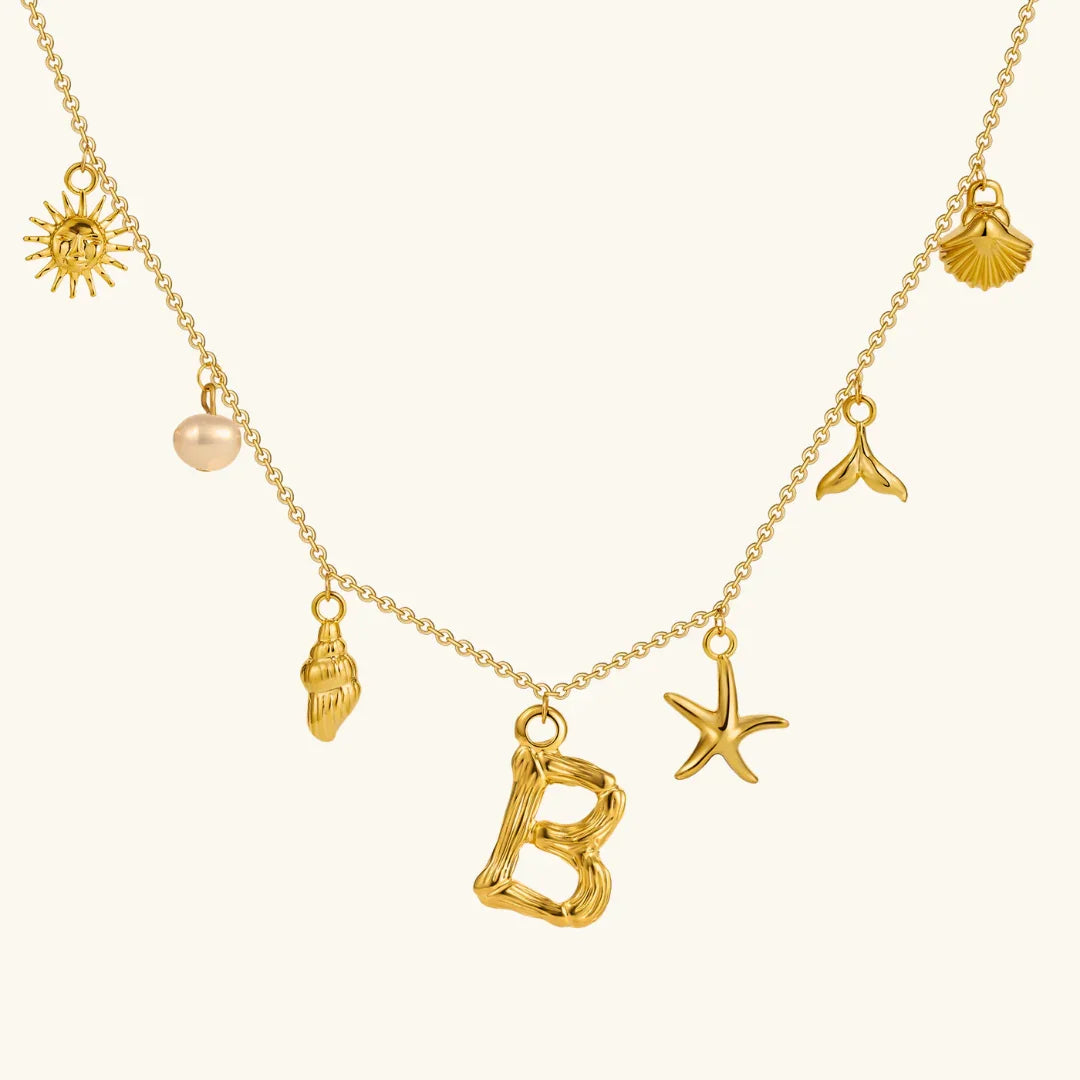Stridr Edge Ocean Initial Necklace
