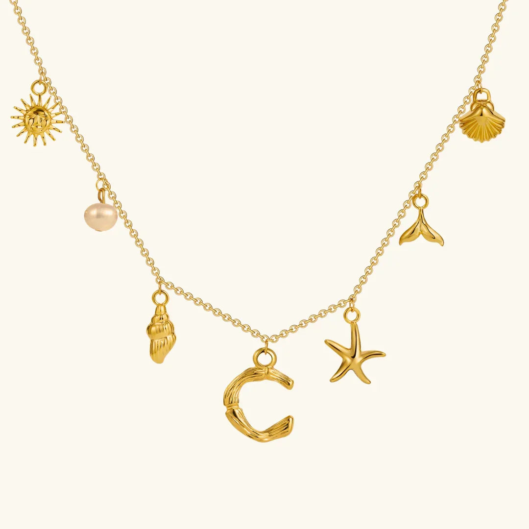 Stridr Edge Ocean Initial Necklace