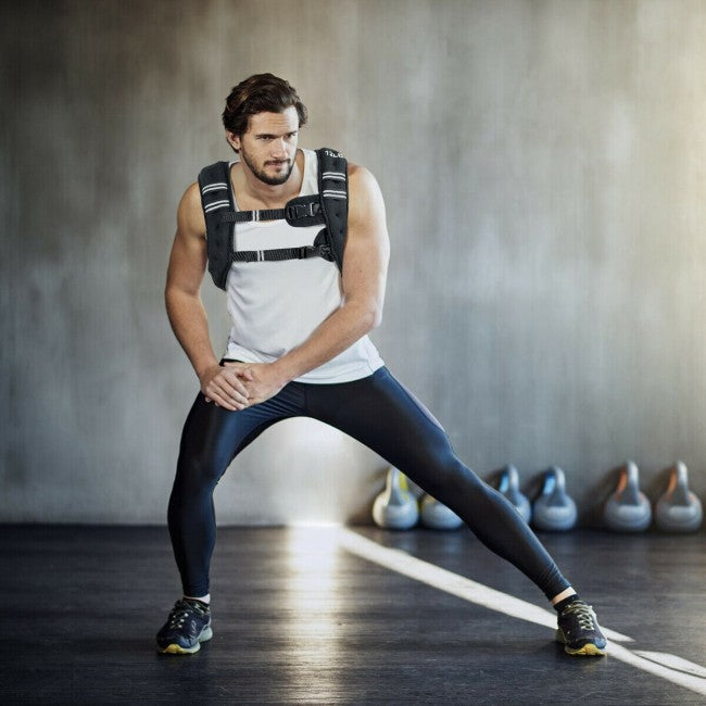 StridrEdge: Adjustable Weighted Vest Workout Equipment with Reflective Stripe