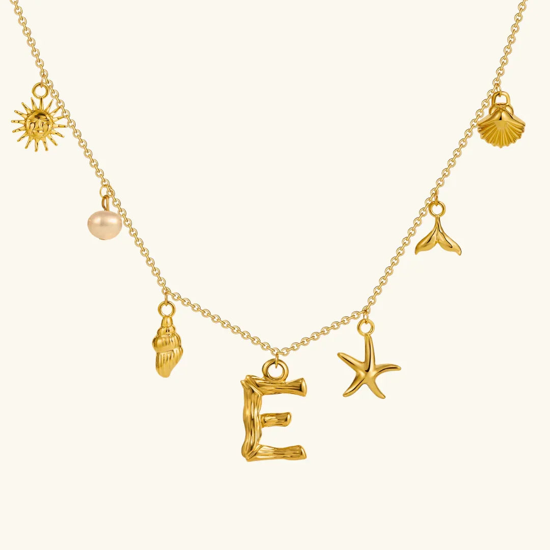 Stridr Edge Ocean Initial Necklace