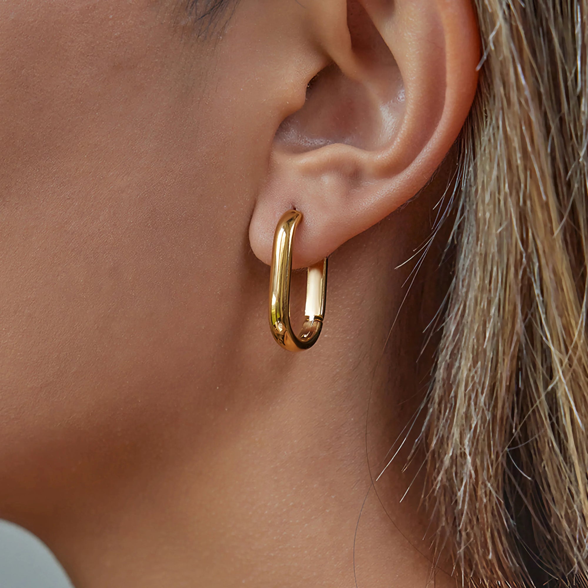 Clarabelle Staple Gold Creolen Set