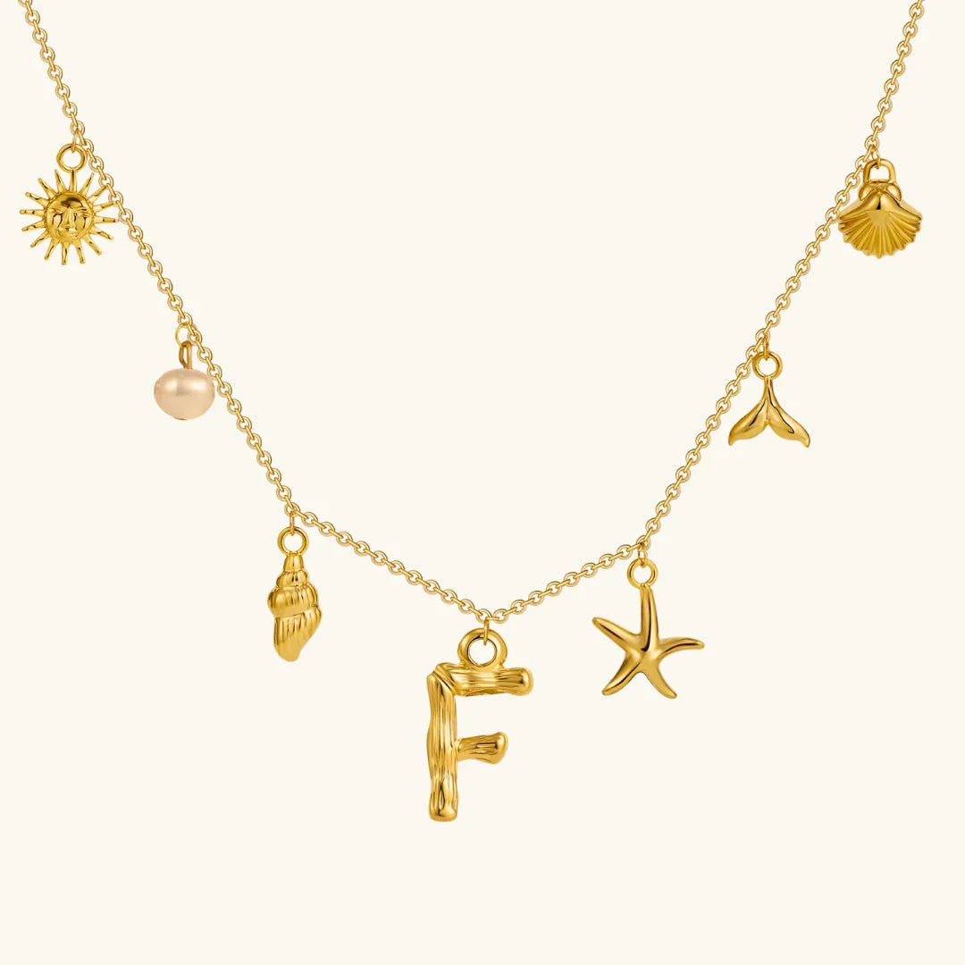 Stridr Edge Ocean Initial Necklace