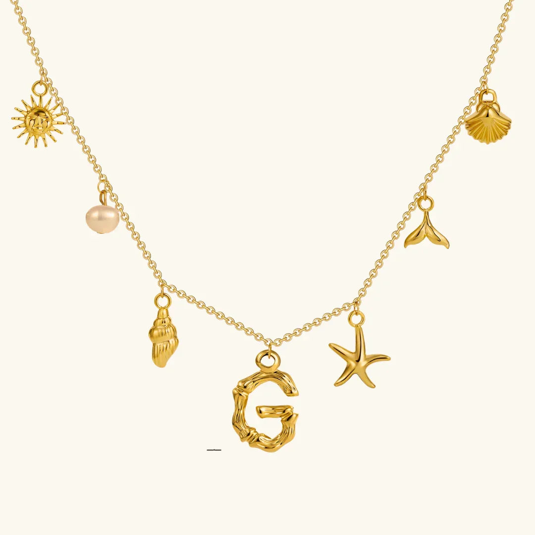 Stridr Edge Ocean Initial Necklace