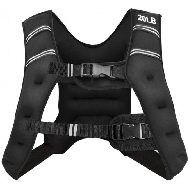 StridrEdge: Adjustable Weighted Vest Workout Equipment with Reflective Stripe