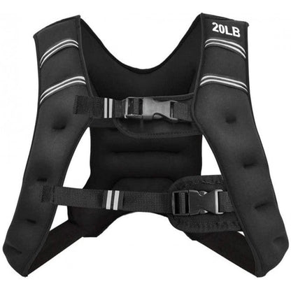 StridrEdge: Adjustable Weighted Vest Workout Equipment with Reflective Stripe