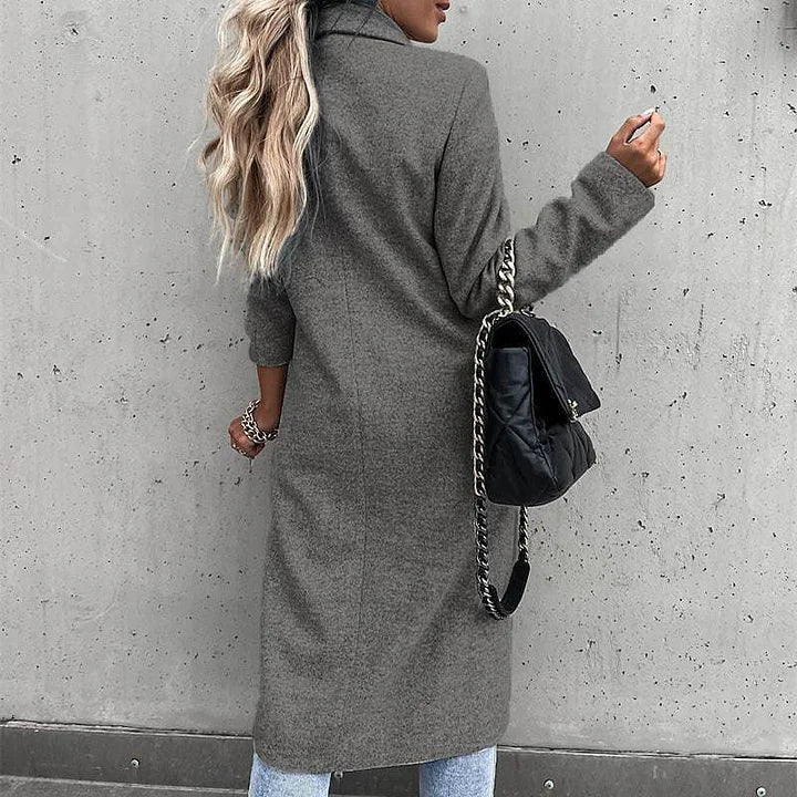 Aaliyah – Classic Winter Coat with Lapels