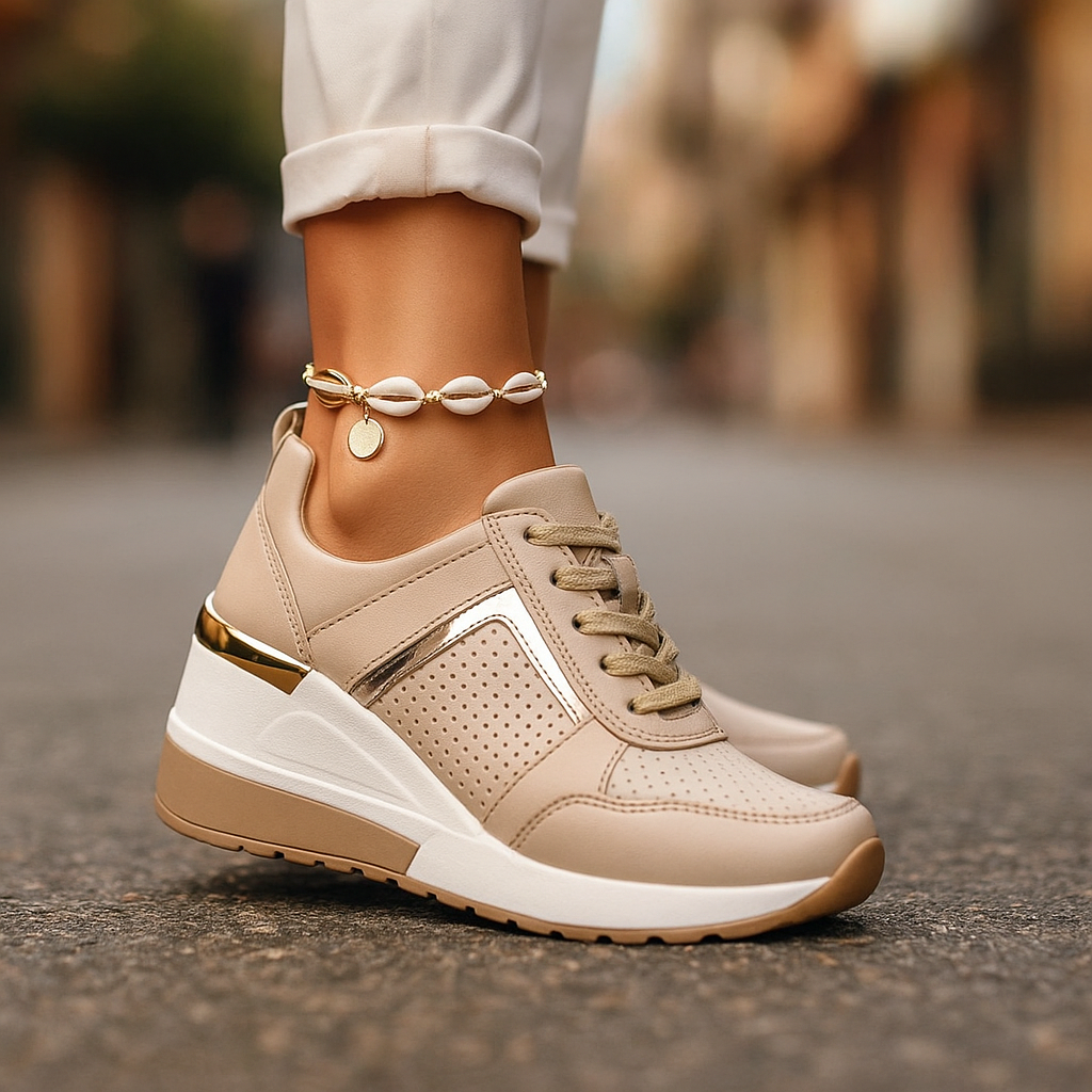 Abiana – Comfortable Wedge Sneakers
