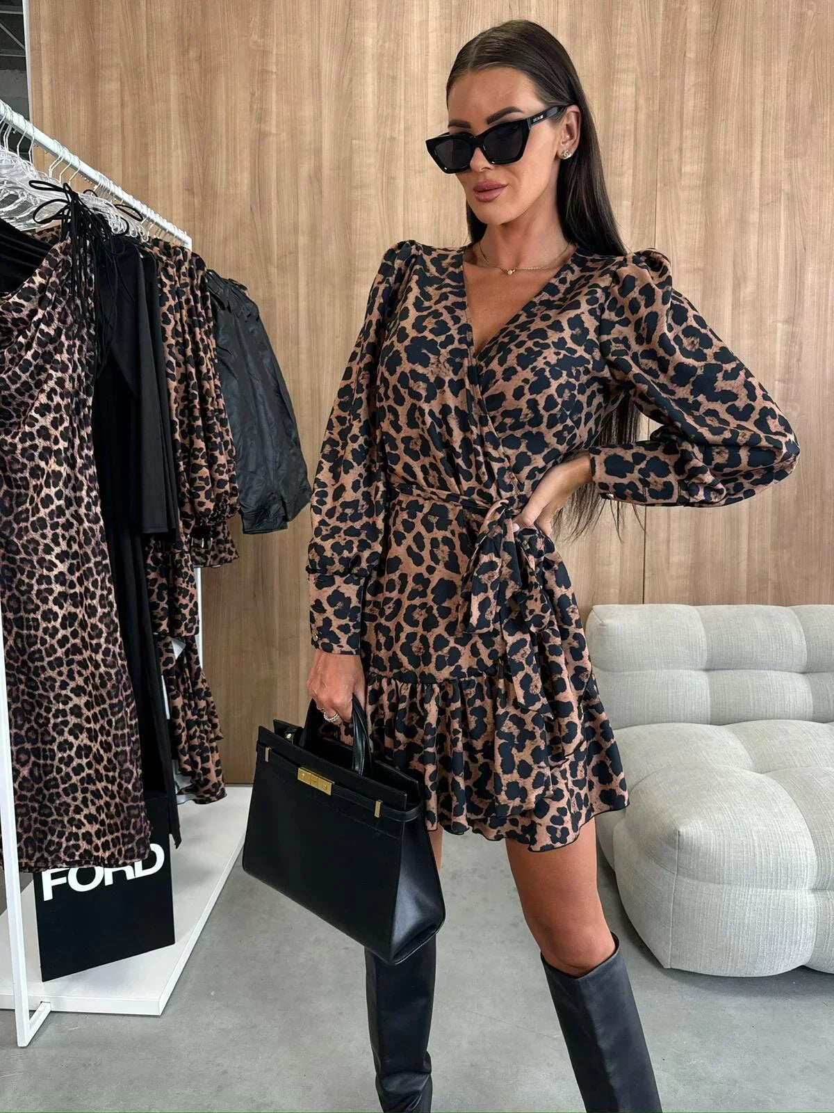 Adinda – Mini Dress with Floral Pattern