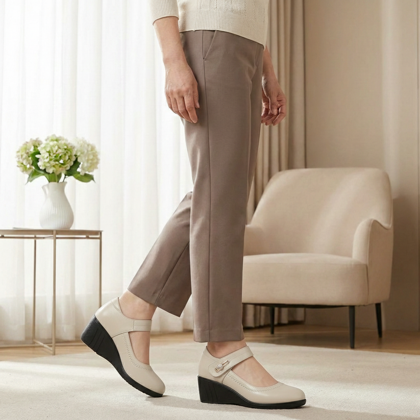 Aikaterina – Shoes with Round Toe and Strap