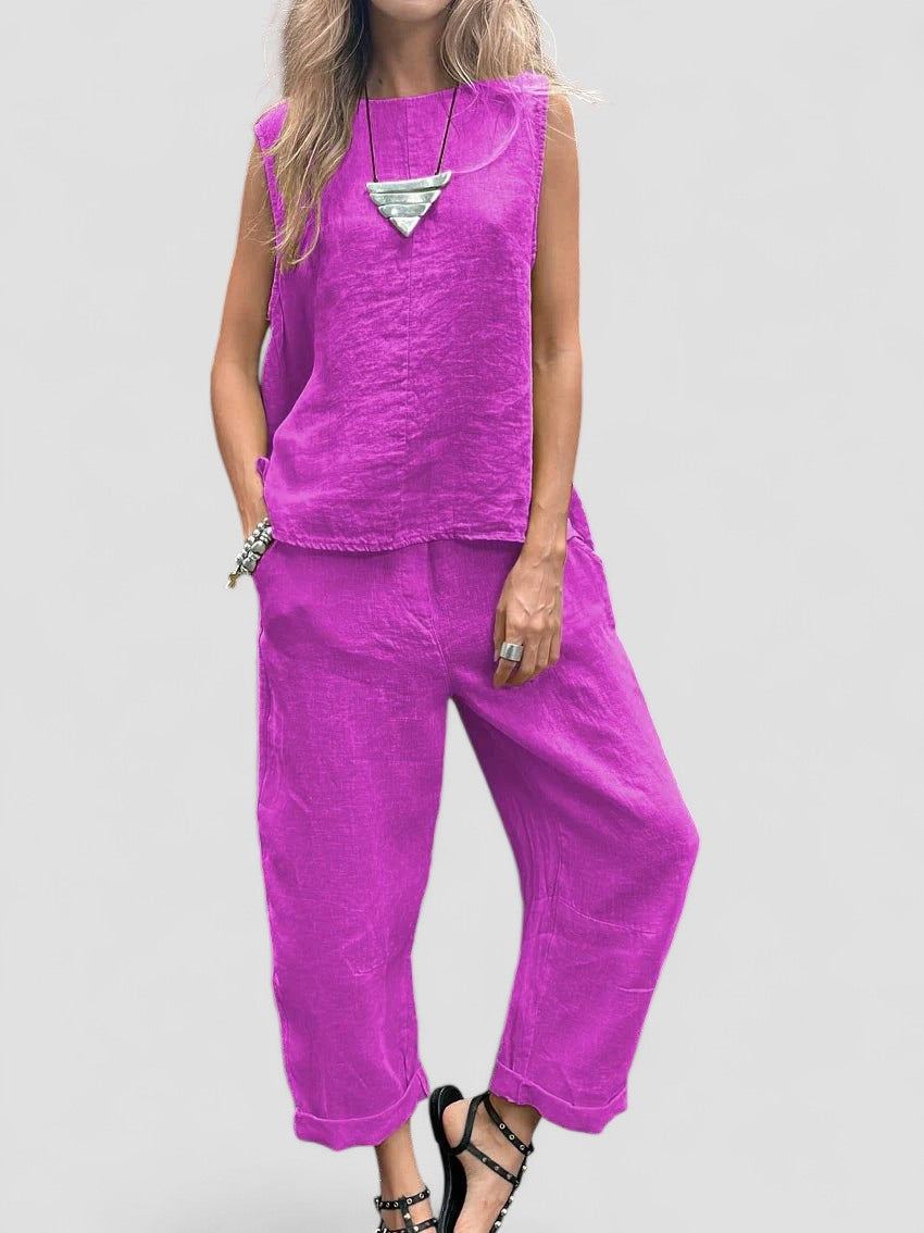 Ailith – Comfortable Sleeveless Top and Pants