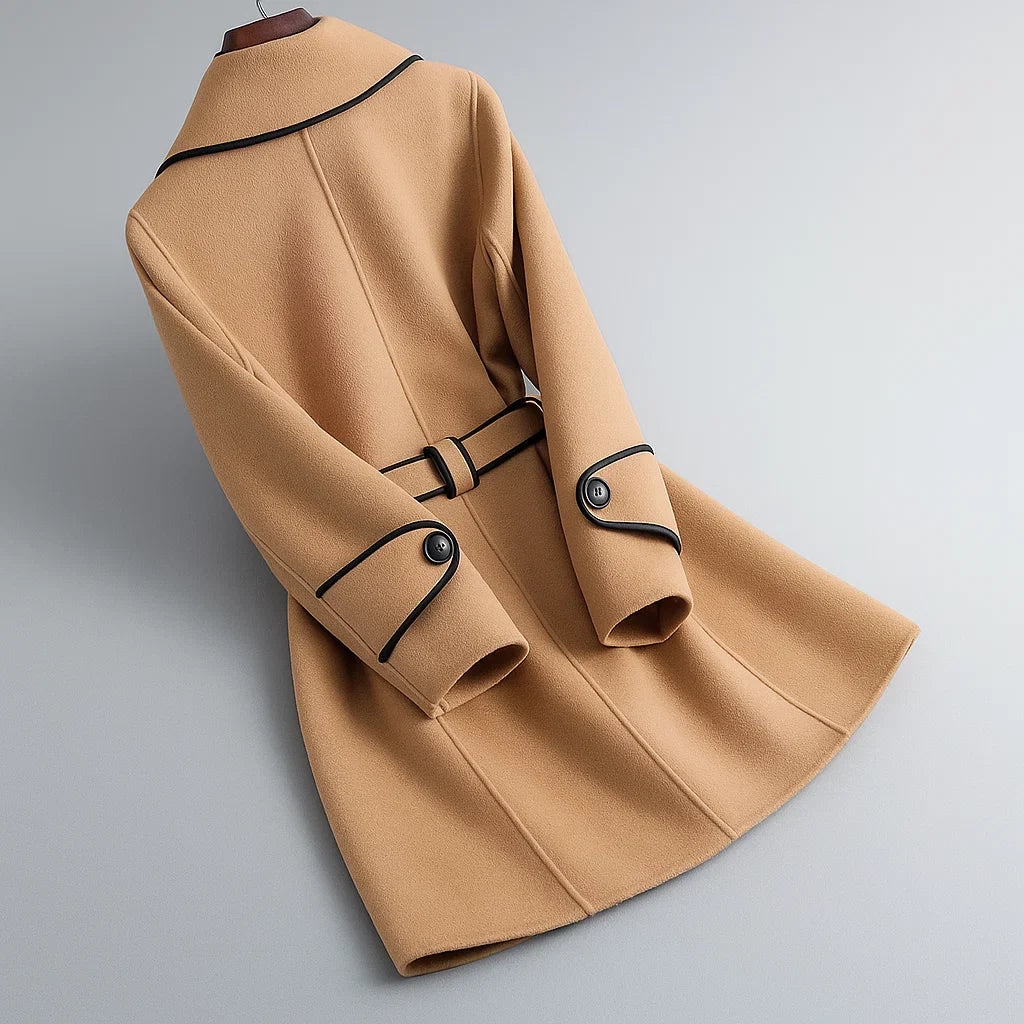 Aitana – Trench Coat with Lapel Collar and Belt