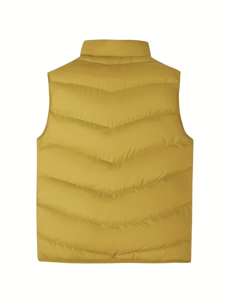 Amaury - Casual Puffer Vest with Zipper