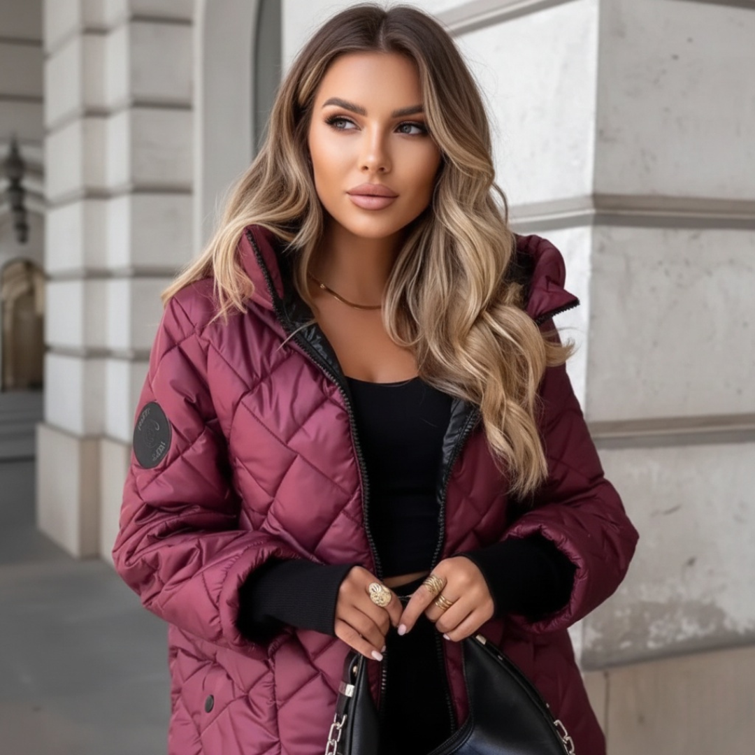 Anahera – Quilted Down Jacket with Hood