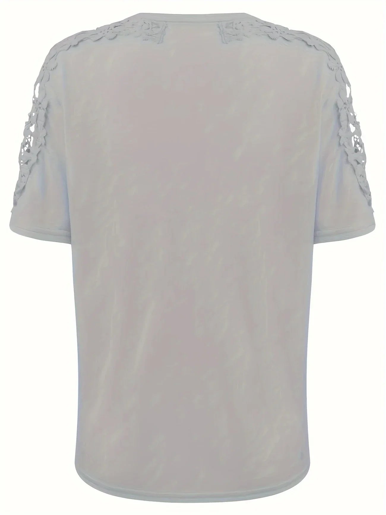 Ancuta – Elegant Summer Short Sleeve T-Shirt with Lace