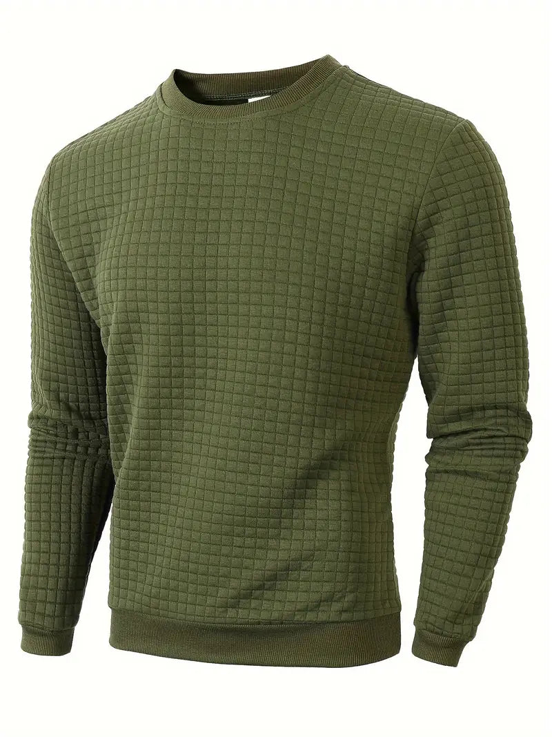 Andreas – Bohemian Plaid Long Sleeve Sweater