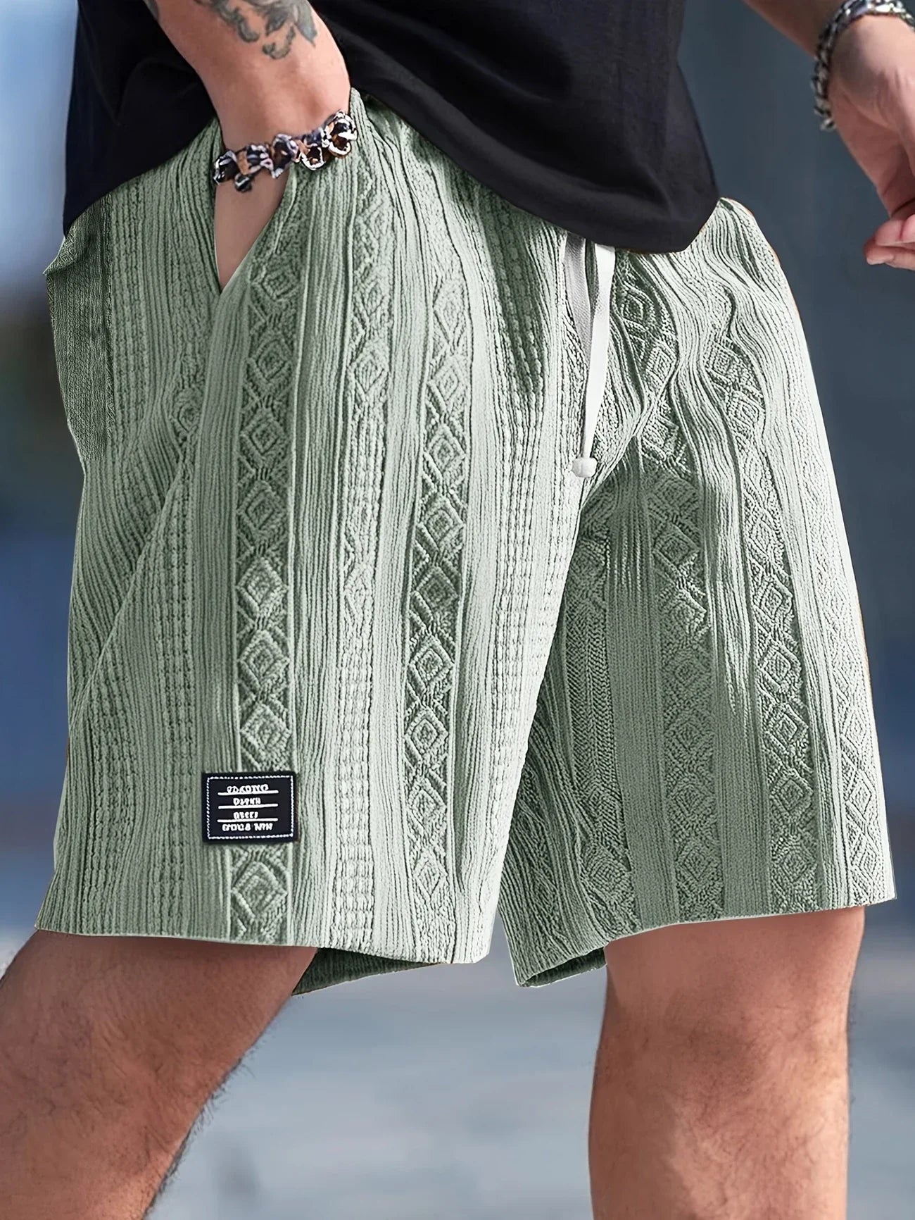 Andrew – Shorts with Adjustable Drawstring at the Waist