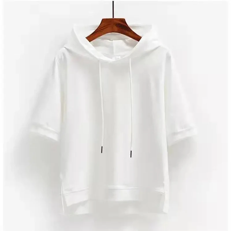 Angelita - Hoodie with Short Sleeves