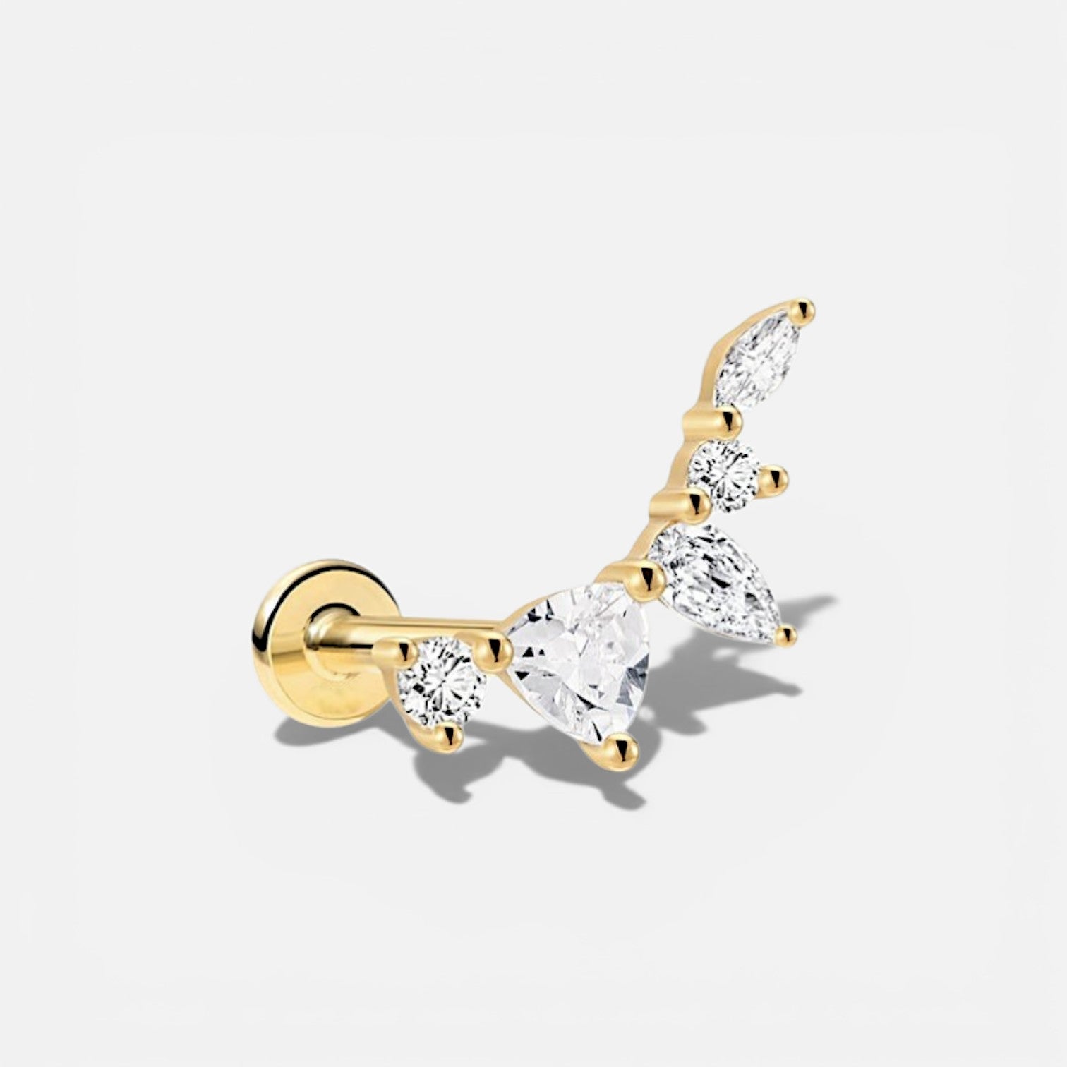 Arcelle Marquise Teardrop Flat Back Stud