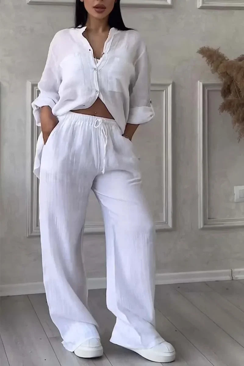 Arielle - Cotton Linen Two-Piece Set