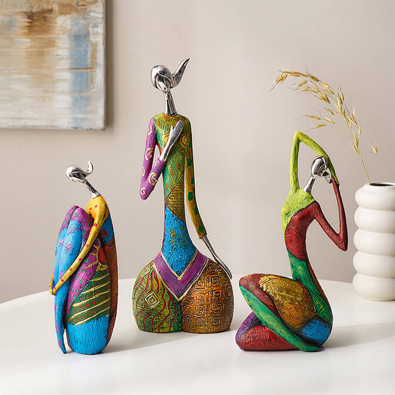 ArtMira – Abstract Colorful Women Statues