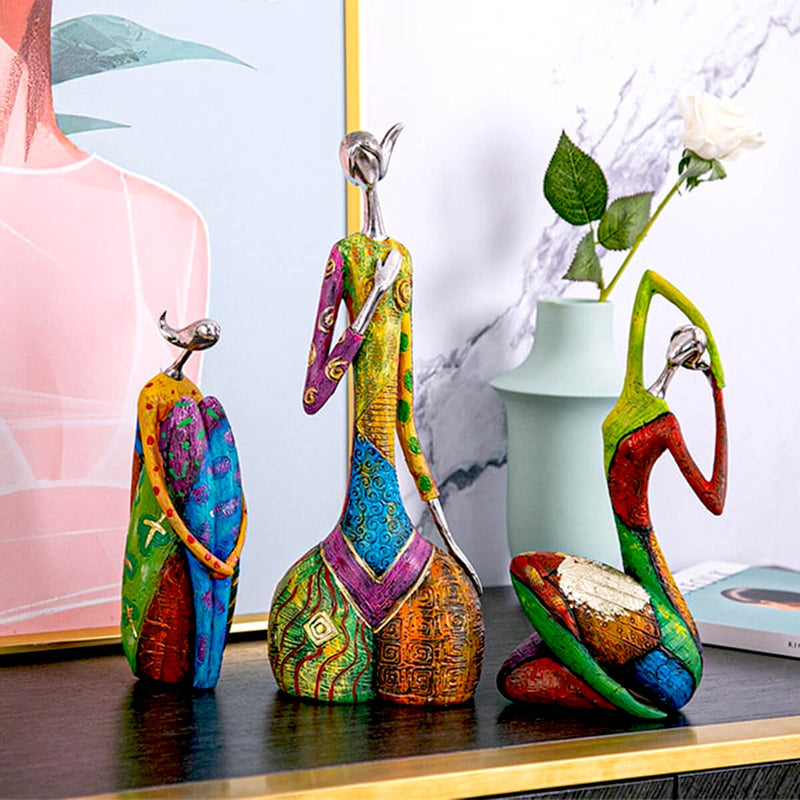 ArtMira – Abstract Colorful Women Statues