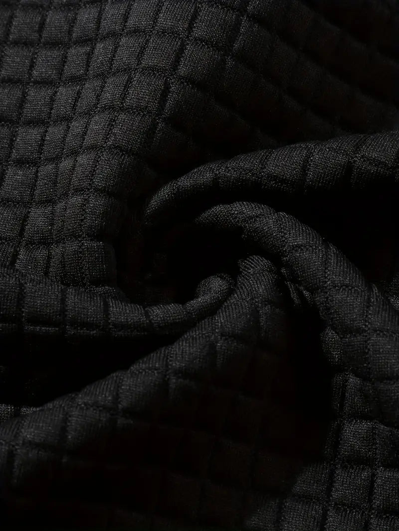Arvid – Hooded Sweatshirt with Color Block Texture