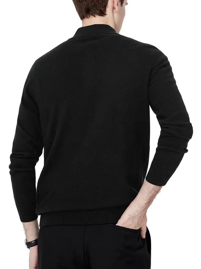 Aryan – Casual Knit Sweater with Zipper
