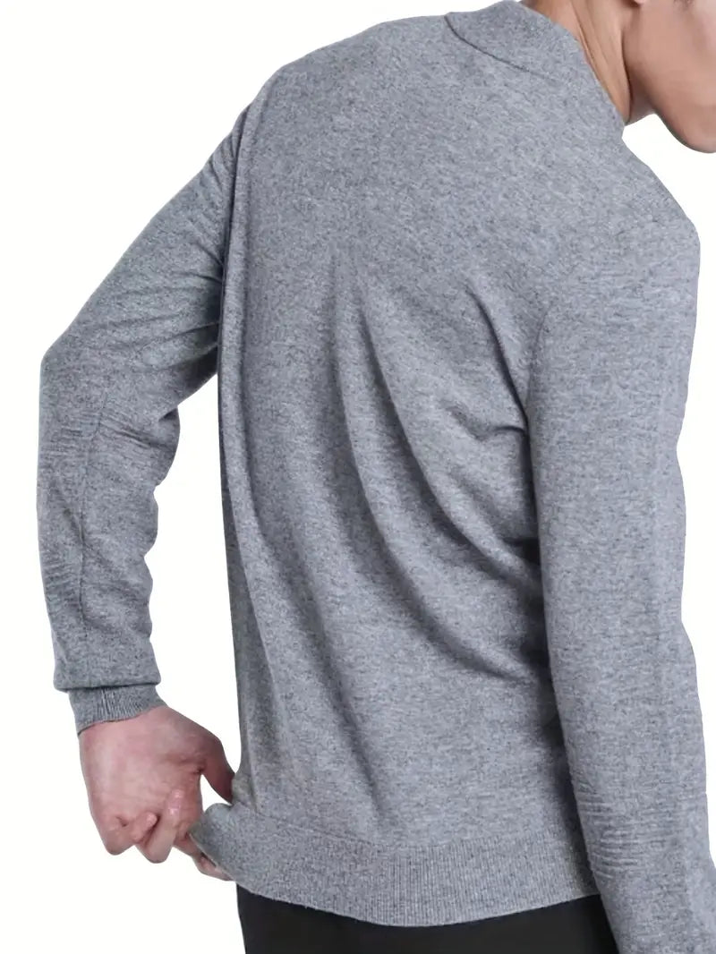 Aryan – Casual Knit Sweater with Zipper