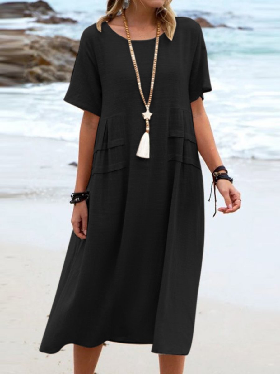 Aryuna - Casual Round Neck Dress
